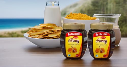 Image of Adsans Pure Honey || 100% Pure || No Added Sugar & Adulteration, 1kg Buy 1 Get 1 Free