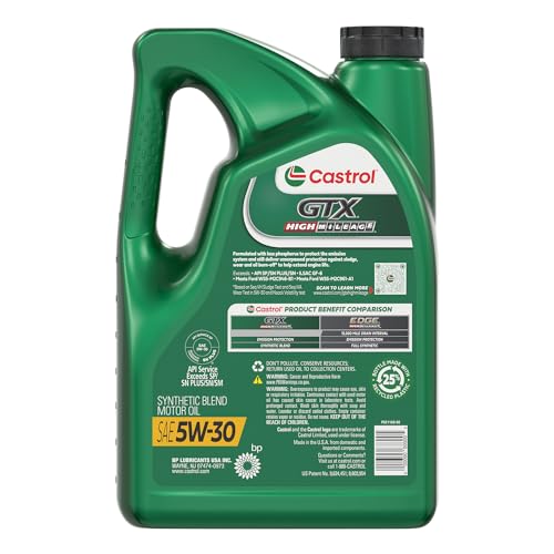 Castrol 03102C Gtx High Mileage 5W-30 Synthetic Blend Motor Oil thumb #2