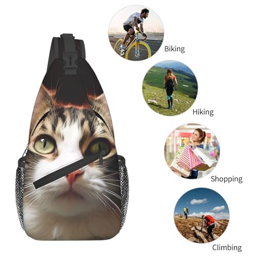 Mochila cruzada de pecho diagonal para senderismo miniatura 6