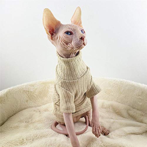 NELIT Vestiti del Gatto Sphynx Cashmere Turtleneck...