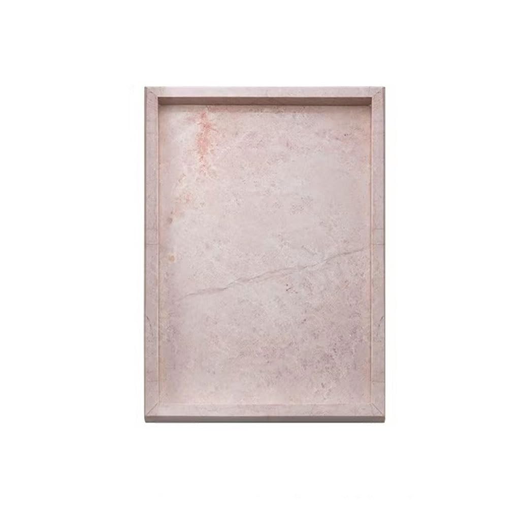 Bandejas Servir Comida Bandeja De Mármol Simple Nórdica, Joyería Almacenamiento Rosa Rectangular For El Hogar Mesa Cama