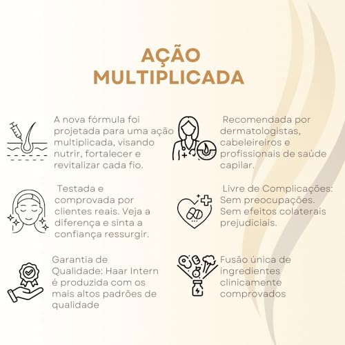 Haar Intern Polivitamínico p/Tratamento Capilar 60 cps