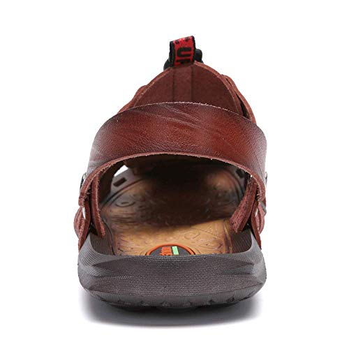 JEBU Men's Outdoor Sports Travel Leisure Hiking Beach Closed Toe Fisherman Sandals Slippers2