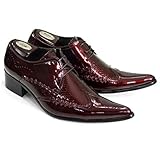 [XYJP] 履きやすい ビジネスシューズ ドレスシューズ メンズ エナメル 紳士靴 通勤 就職 結婚式 フォーマル ウォーキング オシャレ コンフォート 革靴 就職 あかいろ ファッション ビジネスシューズ 27.0cm