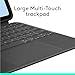 Logitech Combo Touch iPad Air 11 inch Case M2 (2024), iPad M3 & Air (4th & 5th gen - 2020, 2022) Keyboard Case with Kickstand - Midnight Black