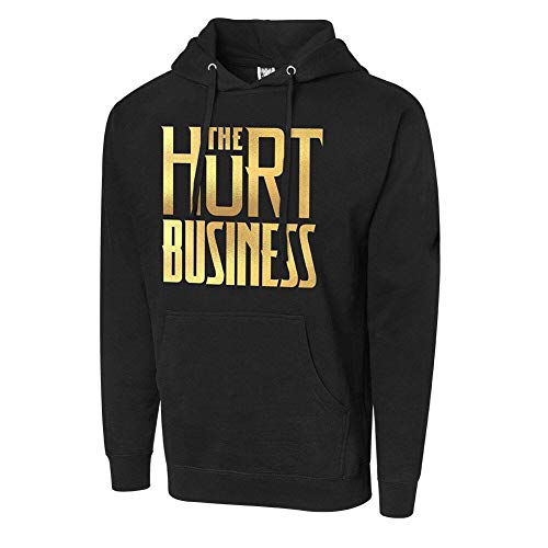 WWE Authentic Wear The Hurt Business Pullover Hoodie Sweatshirt Black Extra Large