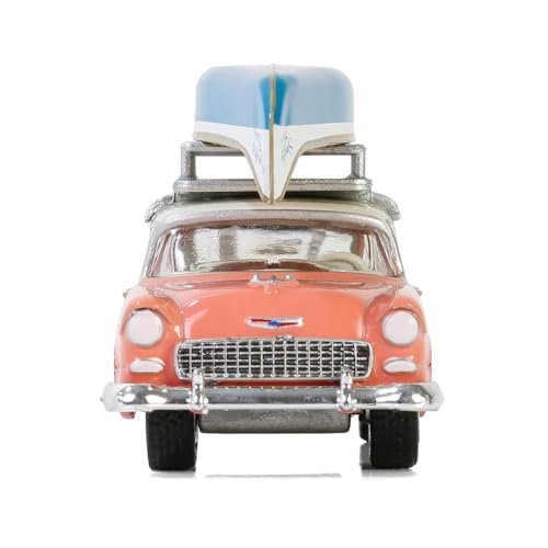 1/64 1955 Two-Ten Townsman con portaequipajes y canoa miniatura 7