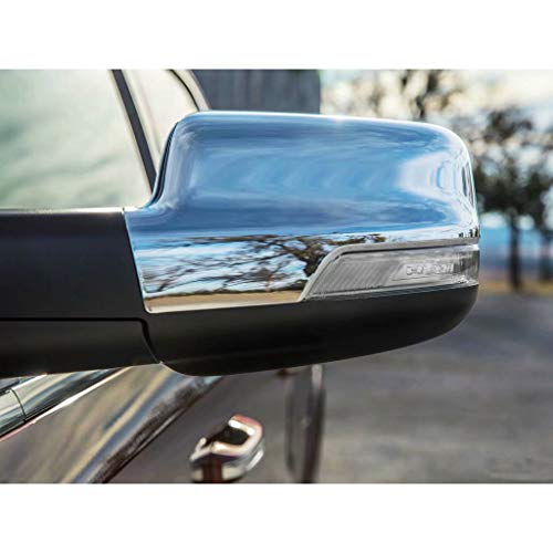 Beautost Fit For Dodge RAM 1500 2015 2016 2017 2018 2019 2020 Rear view Mirror Side Molding Cover Trims ear view Mirror Side Molding Cover Trims - Thumbnail 7