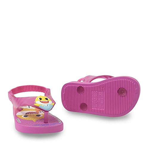 Chinelo Baby Shark, Ipanema Kids, Bebê Unissex, Rosa/Amarelo, 20/21