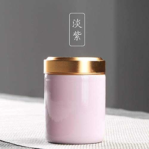 Accessoires pour service à thé Mini glaçure couleur portable théière en céramique petite théière couvercle en étain boîte à thé voyage portable scellé boîte ménage-Tin Cover Rainbow [boîte de thé] li Cover