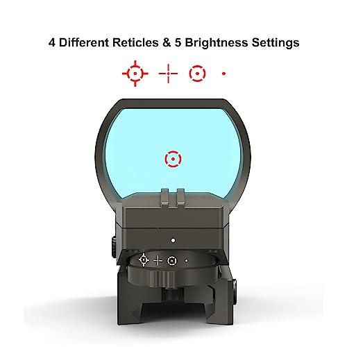 Feyachi RS-30 Reflex Sight, Multiple Reticle System Red Dot Sight with Picatinny Rail Mount - Image 4