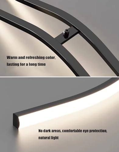 Lampe suspendue pour salle à manger LED télécommandable noire