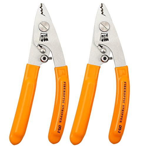 Fiber Optic Cable Stripper Tool Stainless Steel Three Hole Pigtail Cable Stripping Plier 1pcs