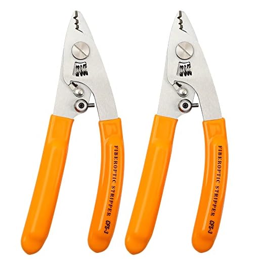 Fiber Optic Cable Stripper Tool Stainless Steel Three Hole Pigtail Cable Stripping Plier 1pcs