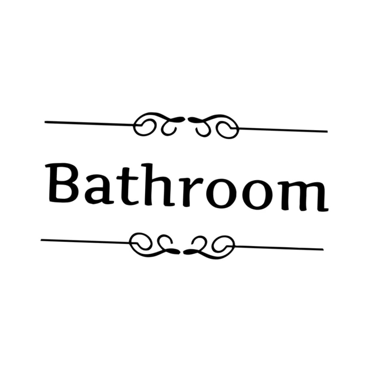 STOBAZA 4pcs Creative Toilet Wall Stickers English Decorative Decals for Bathroom for Home Public Restrooms