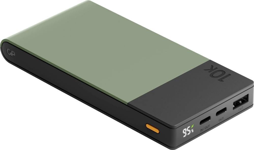 GP GPACCM10C000 Powerbank 10000 mAh LiPo USB-A, USB-C® zielony mech