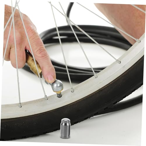 Holibanna 2 piezas Tapas de Válvula de Bicicleta de Aleación de Titanio, Accesorios de Ciclismo Livianos para Montaña y Carretera, Cubiertas de Polvo para Neumáticos miniatura 6