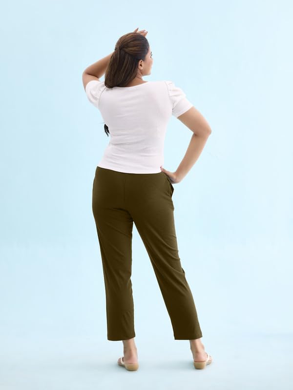 Image of GO Colors Women Rib Pant