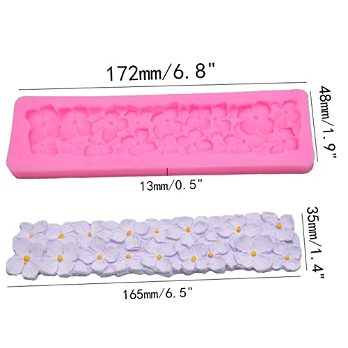 Dd-Life 4 Pcs Lucky Four Leaf Clover Silicone Mold,Lucky Four Clover Silicone Mould For Diy Fondant Candy Making Chocolate Pudding Soap Sugarcraft Cake Cupcake Topper Polymer Clay Ice Jewelry (Pink) #TOP1