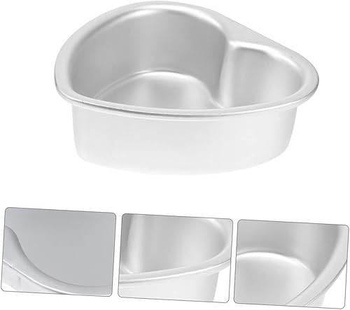 Miniatura 9 de LIFKOME Molde para pastel de corazón, molde para galletas, muffins, molde para pasteles en forma de corazón, moldes para hornear pan, molde para