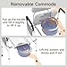 WAYES Bedside Commode Chair for Seniors - 2-in-1 Bedside Toilet and Raised Toilet Seat, Up to 330 Lbs, Adjustable Height & Width