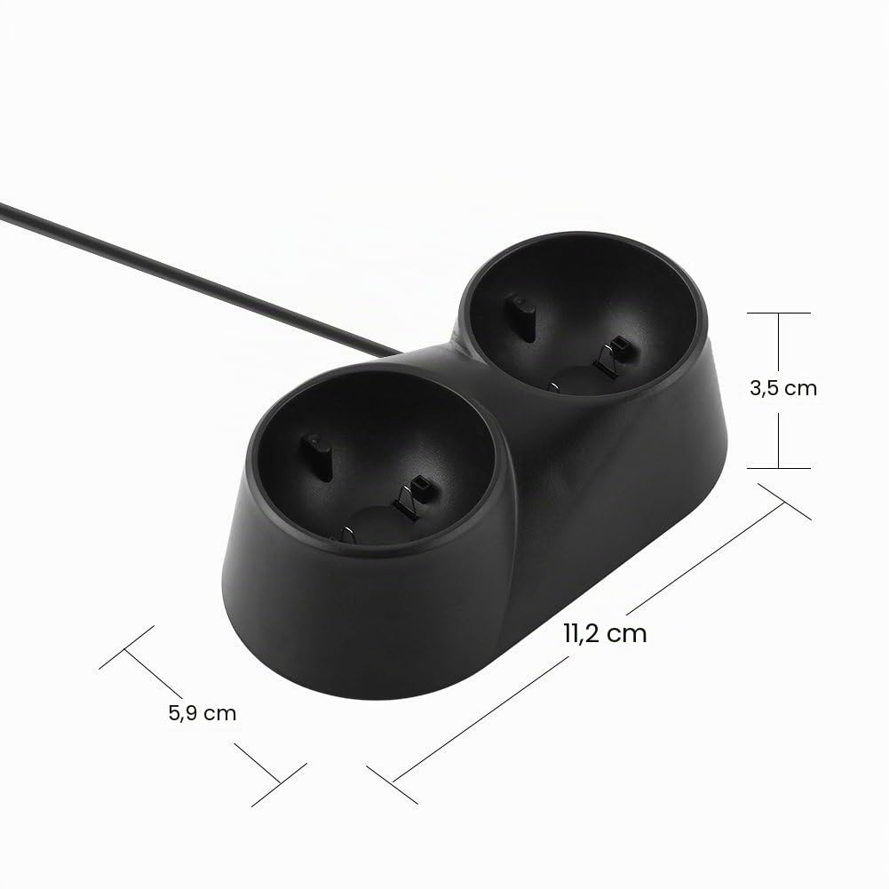 VR Stand Dual Charger Dock, PS4 Controller Charge Station de Charge Stand Controller Charger Station pour PS4 VR Remote Controllers Dual Charging Ports