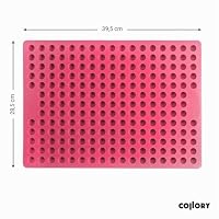 Collory Backmatte Hundekekse für MEDIUM HALBKUGEL (1,5cm Ø) Leckerlis, Silikon Backform, Backunterlage für Backblech, Diätmatte, Hitzebeständig, Lebensmittelecht & Bpa-frei – Ansicht 3