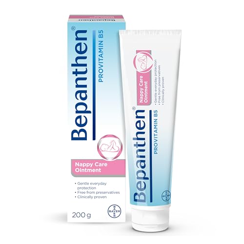 Bepanthen Cream - 200g - Nappy Rash Ointment - Gentle Barrier Care for Babies with Lanolin - Soothing Treatment for Newborn Skin