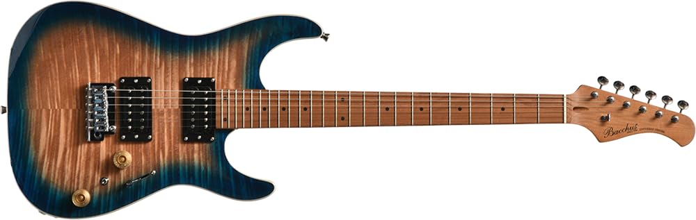 Amazon | BACCHUS バッカス IMP24 FMH-RSM/M N-BL-B エレキギター