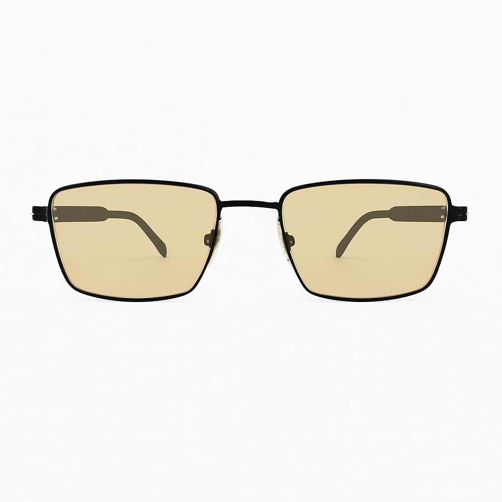 Lennie FL-41 - Gafas de lujo de metal dorado y acetato para migraña y sensibilidad a la luz