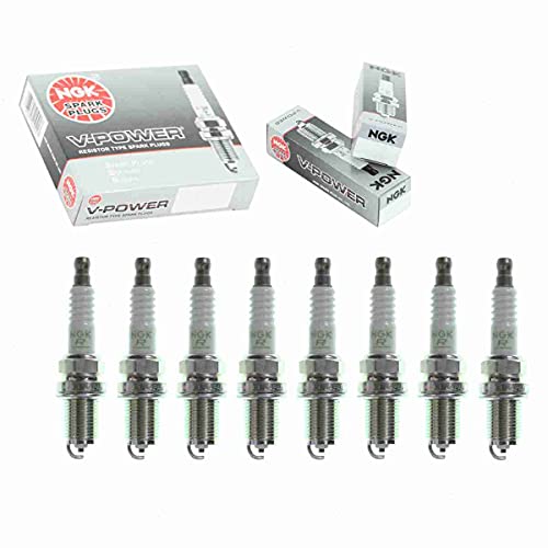 8 pc NGK V-Power Spark Plugs compatible with Lexus LS400 4.0L V8 1990-2000