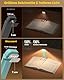 Glocusent Leselampe Buch Klemme, 7 LEDs Leselampe Buch mit 1000mAh für 160H, Buchlampe mit 3 Farbmodi & 5 Helligkeiten, Winkel Eintsellbar Leselicht für Buchliebhaber, Kinder (Blau)