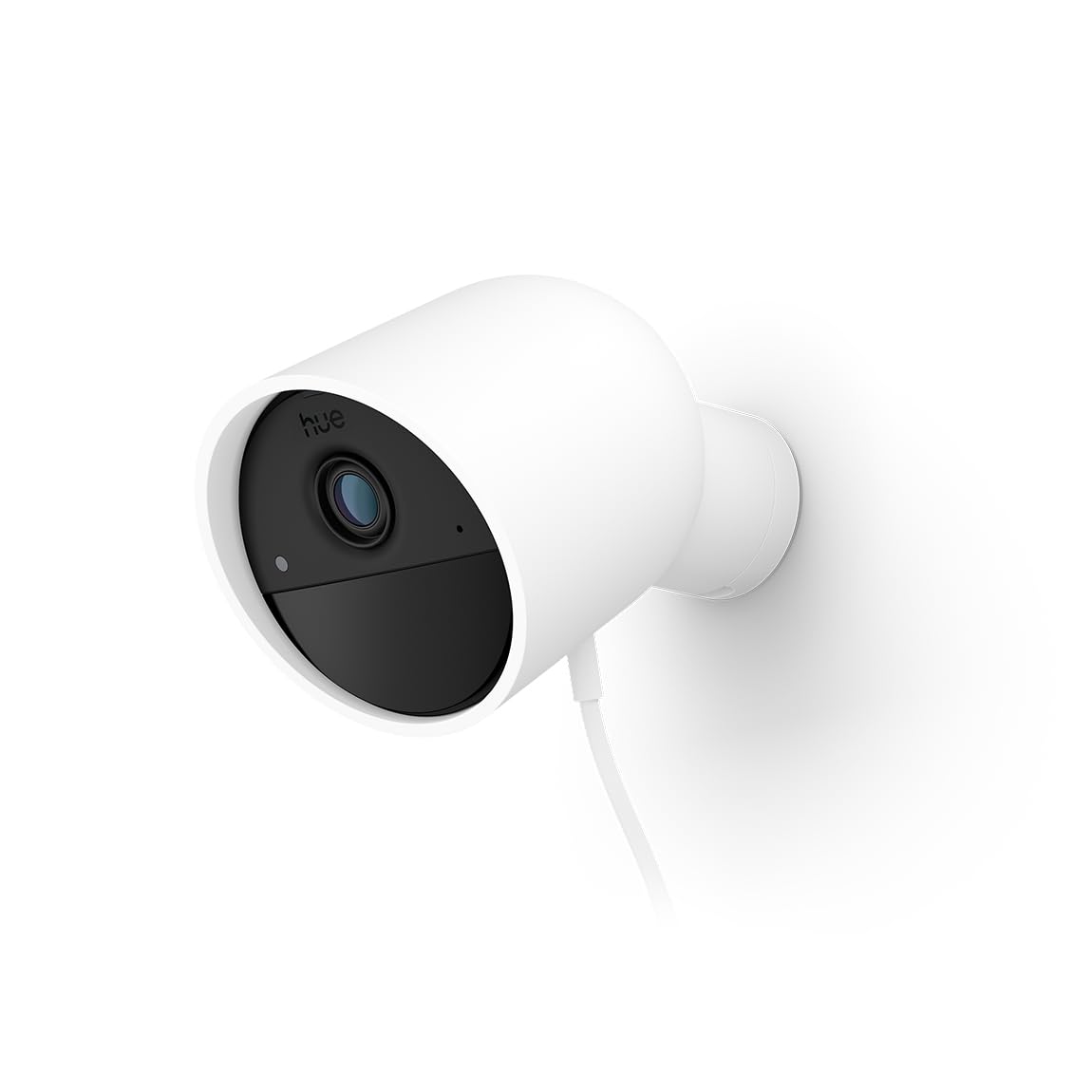 Philips Hue Secure kabelgebundene Überwachungskamera, Außenkamera mit 2K-Videoauflösung, Videoüberwachung mit Sofortbenachrichtigungen, kontinuierliche Stromversorgung, Innen- und Außenbereich, weiß