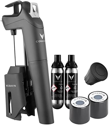 Coravin Sistema de Preservación de Vino Timeless Three + | Mantiene el Vino Fresco | Fácil de Usar, Protege el Vino de la Oxidación | Incluye Accesorios – Negro Coravin Sistema de Preservación de Vino Timeless Three + | Mantiene el Vino Fresco | Fácil de Usar, Protege el Vino de la Oxidación | Incluye Accesorios – Negro