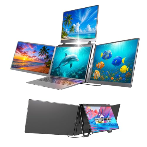 Amazon.co.jp: トリプルモニター マルチモニター 14インチ 拡張4画面
