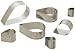 Ateco 5266 Plain Edge Tear Drop Cutters in Graduated Sizes, Stainless Steel, 7 Pc Set