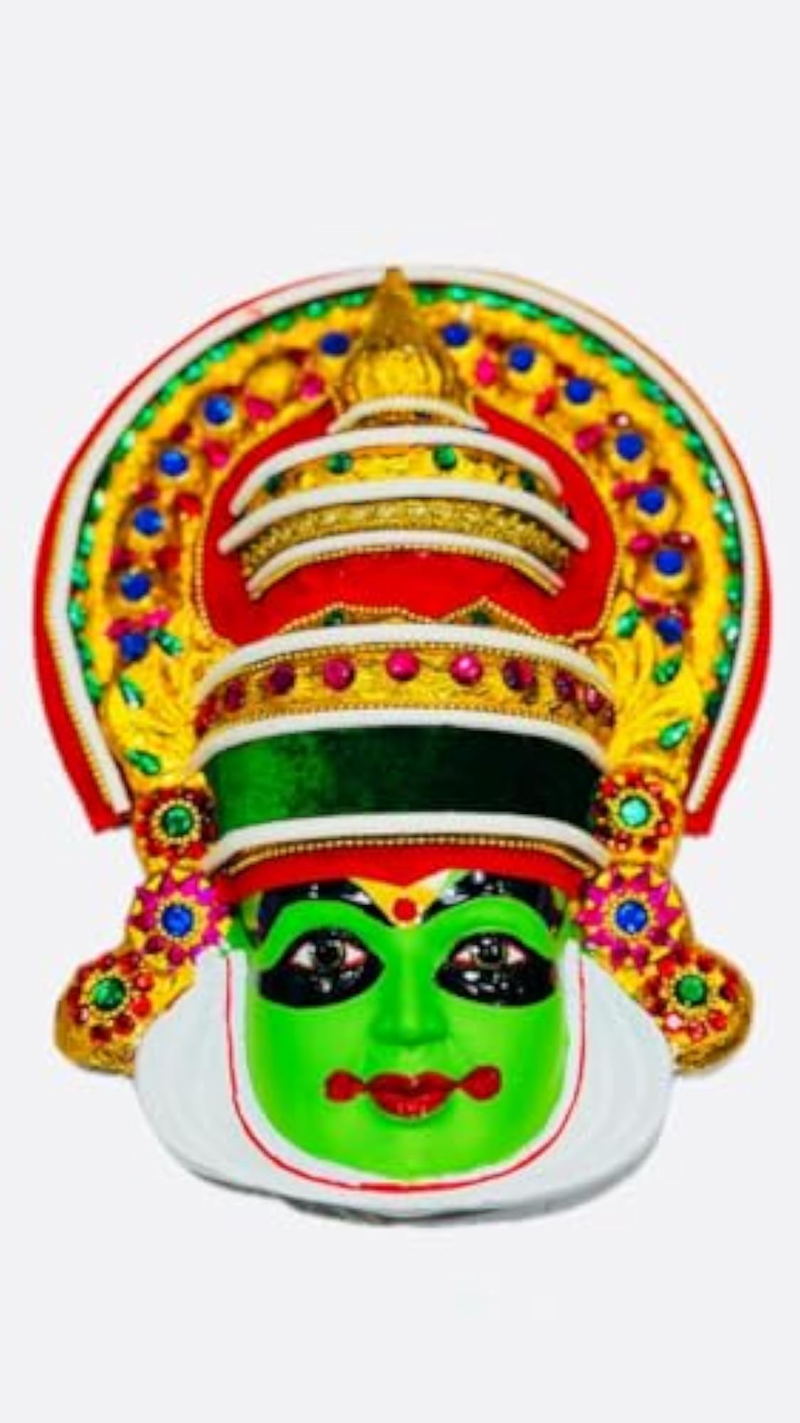 Kathakali Face Wall Decor, Medium Size