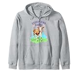 Everything Sucks Cute Cow Funny Cottagecore Graphic Zip Hoodie