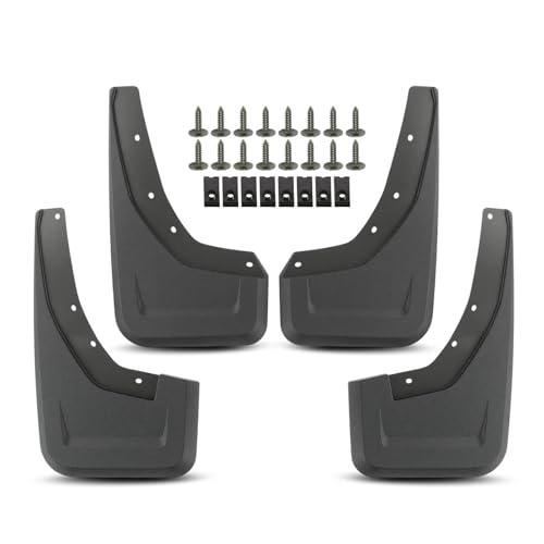 Image of A-Premium Mud Flaps Compatible with Ram | for Ram 1500 2021-2023, No Drilling Required Mud Guards with Hardware Accessories, Set of 4 Front and Rear(TRX Model Only)