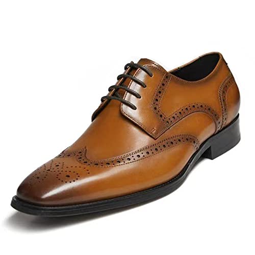GIFENNSE Men's Oxford Shoes | Mens Dress Shoes | Mens Formal Shoes | Lace Up Dress Shoes