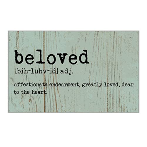 Panneau bois Beloved Definition decoration murale rustique pour un salon chaleureux