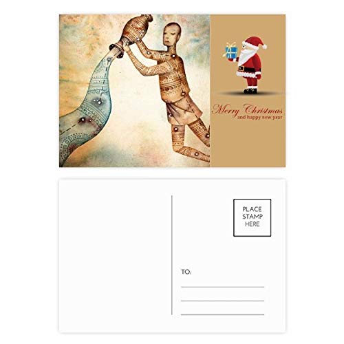 Cartes postales Verseau constellation et Noël pour remerciement hivernal