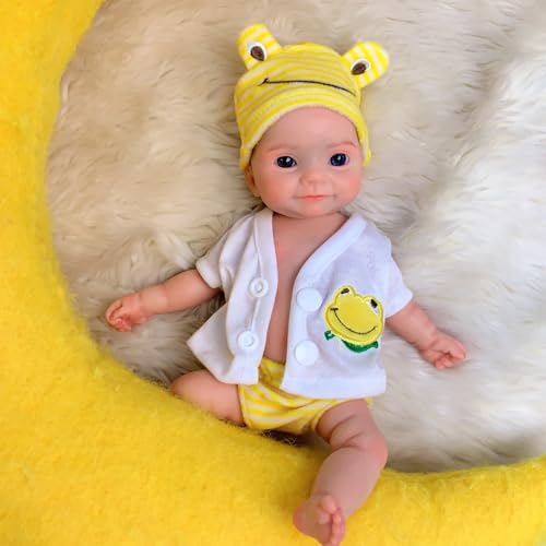 Muñeca de silicona realista cuerpo completo 11 pulg