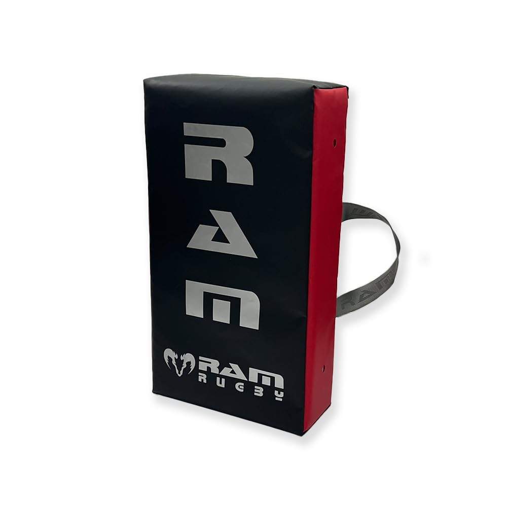 Ram Rugby Flat Hit Shields - Contact Pad - Tackle Shield – Club Quality - Industrial-Grade Water-Resistant PVC - UK Made for Durability – Large, Medium & Small - Suitable for Adults, Juniors & Minis