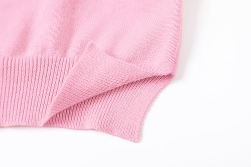Image of Girls' Cardigan Sweater [Cute Petal Buttons] Cotton Long Sleeve Crewneck Uniform Sweater for 5-14 Years Girls