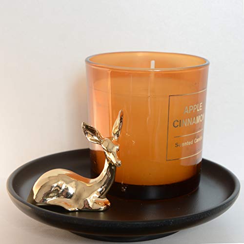 Ardax Golden Home Décor Deer Figurines,Small Animal Statue Handmade Sculpture Ornament (1 Pair) #TOP5