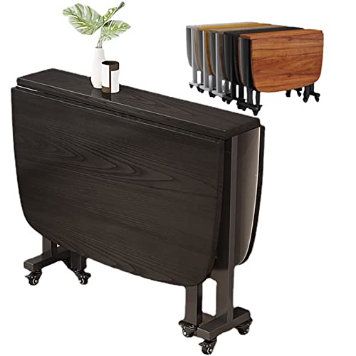 Mesa plegable con sillas que ahorra espacio, de 39 x 23 pulgadas, compacta para interiores y exteriores, ideal para cocinas pequeñas y espacios limitados