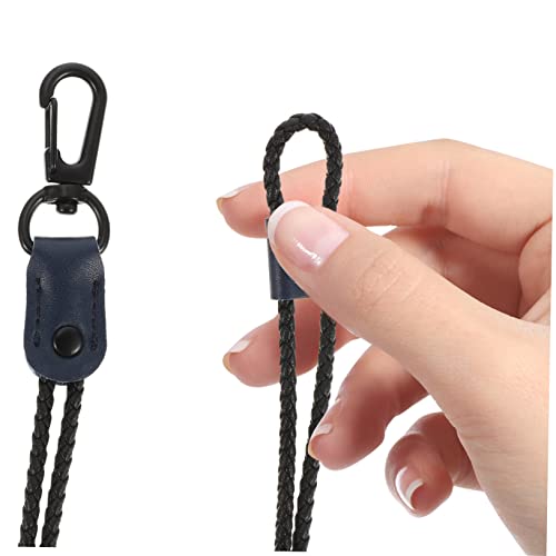 Ciieeo 5Pcs Zíper Auxiliar Gancho Microfibra Couro Azul