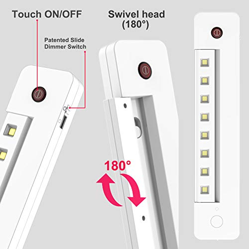 BIGLIGHT Under Counter Light Battery Operated, Dimmable Closet Light with Remote and Timer, Wireless Under Cabinet Lighting, Stick on Lights for Pantry Wardrobe Shelf, Warm White, 10 Inch by BIGLIGHT - Used condition - Image 4