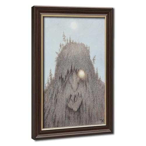 Toile Forest Troll de Theodor Kittelsen | Impression haute définition avec cadre
